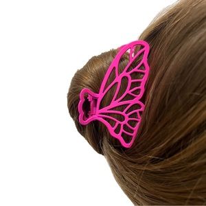 Cute Pink Butterfly Hair Clip 💕